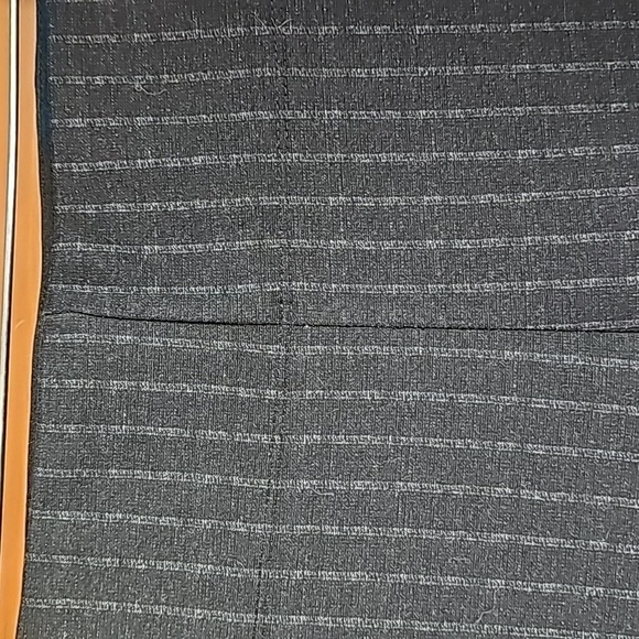 MAX STUDIO, Pin striped dark gray with white pin striped. Size medium. Office. - Picture 2 of 9